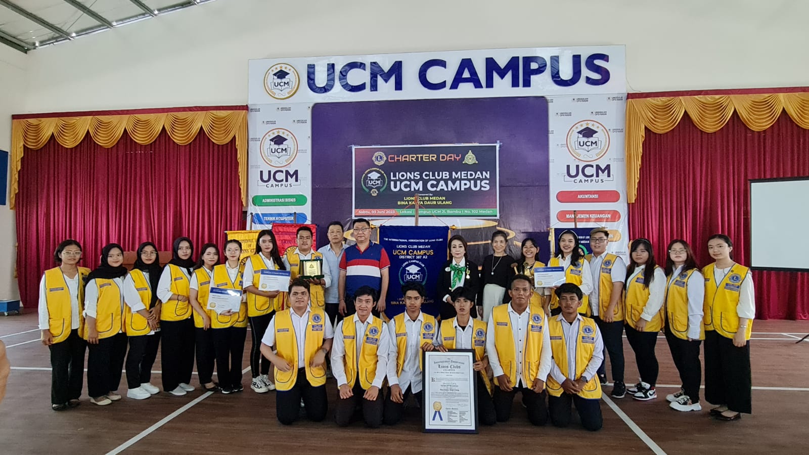 Charter Day of Lions Club Medan UCM Campus