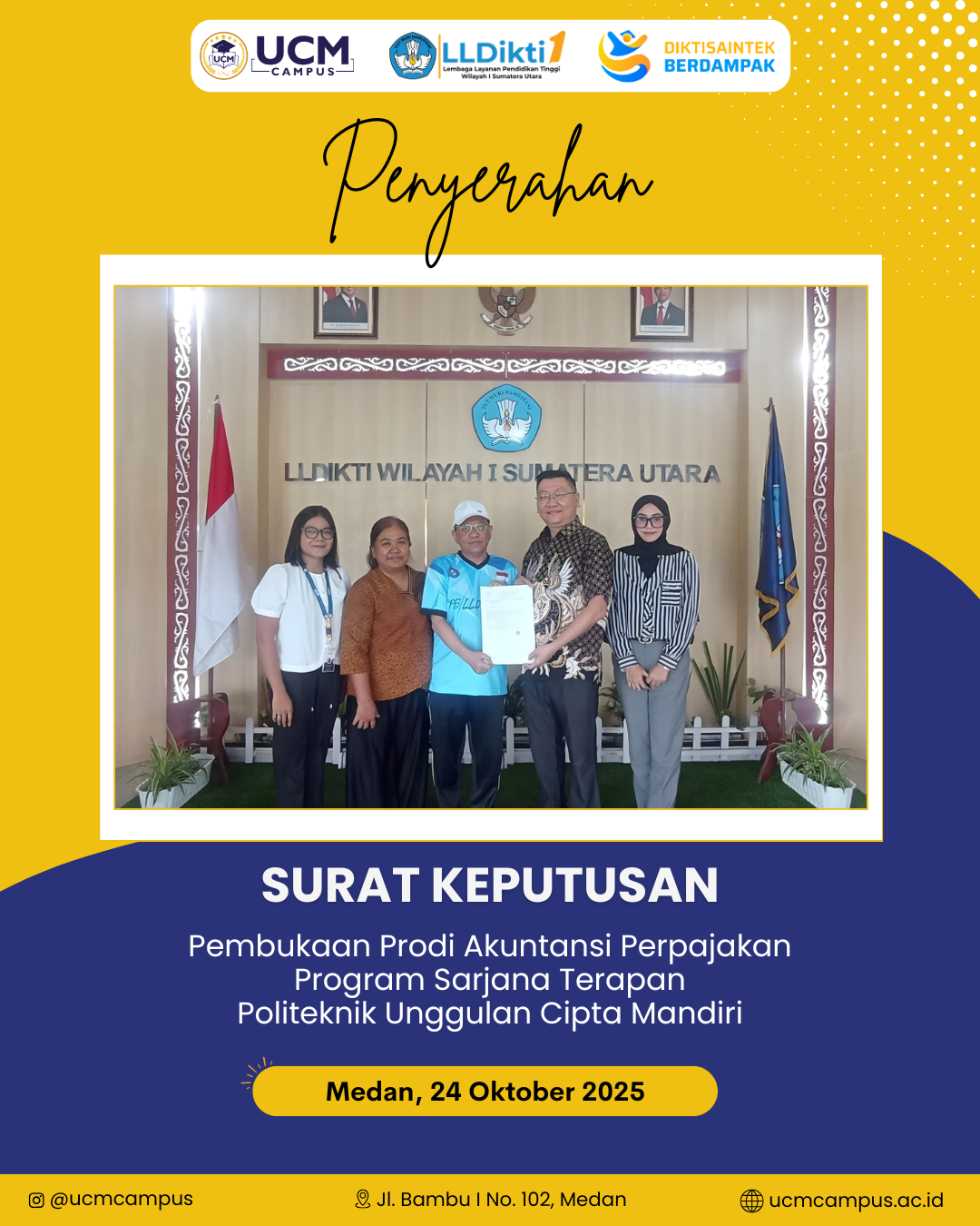 Penyerahan SK Akuntansi Perpajakan